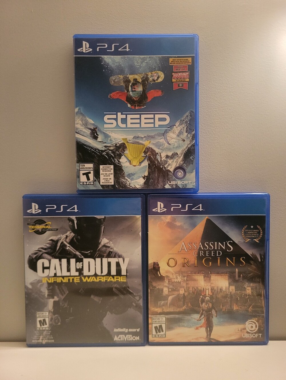 Lot Of 3 Playstation 4 Games - PS4